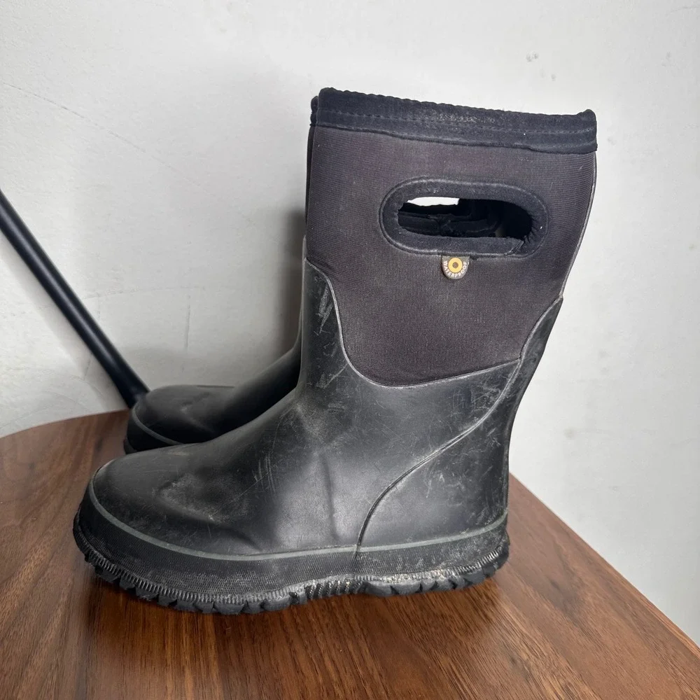 Bogs‎ Kids Grasp Solid Black Waterproof Insulated Winter Boots Size 13 78768-001